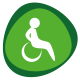 icona prodotto inclusivo adatto all'utilizzo alle persone con disabilità motorie